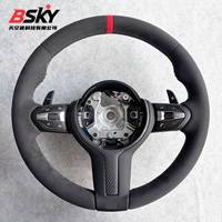 Volant en suède et fibre de carbone pour BMW E90 F30 F20 X5 F15 F10 M3 M6 X6 E71 F25 F31 F36 F11 F15 F22 F86 F85 E60 X1 F48 F82 M