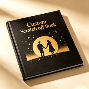 Carnet <span class=keywords><strong>de</strong></span> défis à gratter personnalisé <span class=keywords><strong>de</strong></span> haute qualité pour les couples, amoureux, cadeau <span class=keywords><strong>de</strong></span> mariage, pour des aventures romantiques - Product Image 1