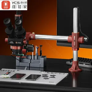 YCS <span class=keywords><strong>Shenlong</strong></span> Schwenkarm-Halterung für Mikroskope, Verstellbarer Halter mit Extra-Langem Gewindefreiarm, YCS Mikroskop-Halterung - Product Image 3