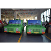 KeepFuns Modèle de voiture gonflable miniature en tissu Oxford personnalisé, voiture gonflable de dessin animé pour événements, expositions, publicité, décoration