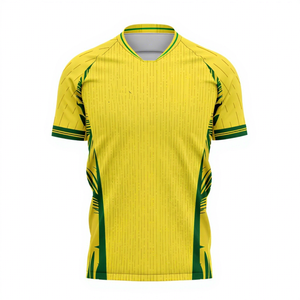 Maillot de football personnalisé en tissu texturé, sublimation, vêtements de sport professionnels, maillot de football pour hommes, OEM ODM, vente en gros - Product Image 1