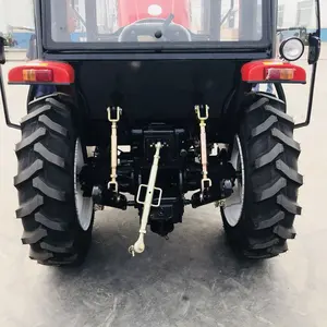Tractor agrícola compacto para jardín, mini tractor de granja pequeña, 4wd, 50hp, 60hp, 70hp, 80hp, 4x4, con cargador frontal y retroexcavadora