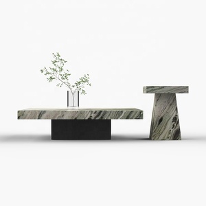 Mesa de centro de sala de estar, conjunto de mesa auxiliar con combinación de diseño nórdico - Product Image 4
