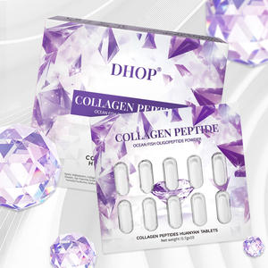 Tabletas de Péptidos de Colágeno para Aclarar la Piel de Adultos, Vitamina C, Antioxidantes, L-Glutatión, Colágeno Marino para Hidratación y Aclaramiento - Product Image 2