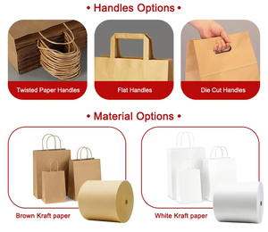 Bolsas de Papel Kraft Impresas Reciclables Ecológicas para Comida para Llevar, Personalizadas con Logotipo - Product Image 3