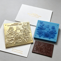 Op maat gemaakte messing logo-embossing mal voor feestelijke geschenkdozen, lederen labels en papierbranding