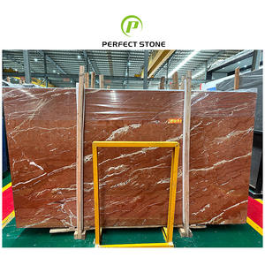 Losas de mármol para decoración de interiores, producto nuevo, Rosso español, Rojo, alicates - Product Image 1