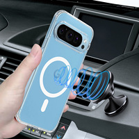 Coque magnétique transparente en TPU pour Google Pixel 7 8 9 Pro XL, protection contre les chocs, compatible avec la charge sans fil, pour iPhone 18