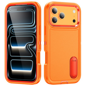 Fundas Protectoras para Teléfono con Protección Total del Cuerpo, TPU+PC, Antiarañazos, Resistentes a Golpes, para 17 <span class=keywords><strong>Pro</strong></span> Max, 17 <span class=keywords><strong>Pro</strong></span>, 17 Air, 17, 16, 15, 14, con Soporte - Product Image 1