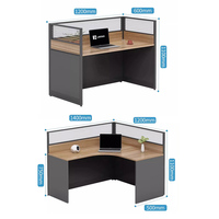 Bureau de travail en forme de L moderne, table de bureau en bois et chaise, bureau d'ordinateur de luxe, mobilier de bureau modulaire