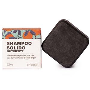 Shampoo solide Enooso 65g nourrissant pour cheveux secs au beurre de karité - Product Image 1