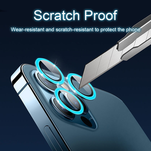 Pour iPhone 13 12 Pro Max Camera Lens Protecteurs Lumineux Caméra Anneau En Verre pour iPhone 11 11pro max 13mini 13pro De Protection Film - Product Image 4