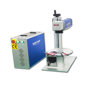 Machine de marquage au laser à fibre SUNTOP à bas prix avec dispositif de marquage rotatif - Product Image 1