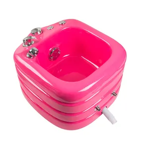 Hot selling pedicure chair pedicure bowl led light jet pump foot spa Made in china