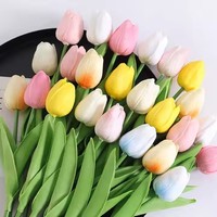 Grosir bunga Tulip sentuhan asli buatan untuk dekorasi bunga Tulip rumah pernikahan
