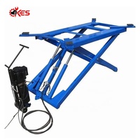Élévateur à ciseaux mobile portable KES-D2800 élévateur de voiture super mince hydraulique à bas prix en stock cric de levage mobile extérieur