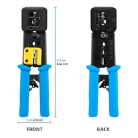 Haute qualité RJ11 RJ45 passer à travers le connecteur pince à sertir UTP STP câble Lan outil de réseau informatique