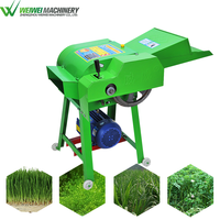 Machine à couper l'herbe et la paille pour l'alimentation animale, modèle Weiwei Factory Sales, 2,2 kW, électrique, pour ferme, broyeur d'ensilage.