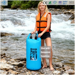 Sacco asciutto galleggiante per escursionismo campeggio 2L 5L 10L 15L 20L impermeabile Ocean Pack attrezzatura da spiaggia pesca borsa asciutta impermeabile - Product Image 4