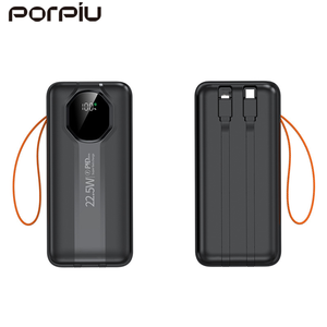 Porpiu แบตเตอรี่สำรองความจุสูง50000มิลลิแอมป์ต่อชั่วโมง, โคมไฟตั้งแคมป์กลางแจ้งสายพานตนเองกำลังไฟ22.5วัตต์ชาร์จเร็วมากแหล่งจ่ายไฟเคลื่อนที่สำหรับแอปเปิ้ล - Product Image 1