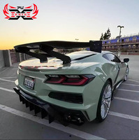 Aileron de coffre arrière en fibre de carbone de style A, compatible avec Chevrolet Corvette C8 Stingray Z51, pièces de carrosserie OEM en gros