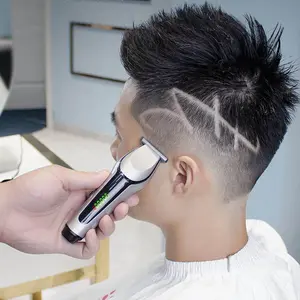 The New LED Display Professional Trimmer Men's Cordless Haircut