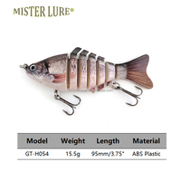 Leurre de pêche multi-articulé MISTER LURE OEM, leurres de pêche segmentés, leurres de pêche en plastique dur