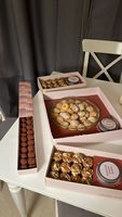Cajas de regalo para pasteles de postre, juego completo para el té de la tarde, caja de papel para alimentos, caja de embalaje para galletas.