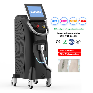 Nouvel appareil d'épilation 2-en-1 breveté 808 nm en plastique, sûr et indolore, pour usage corporel complet en salons de beauté, efficace (808+755+1064) - Product Image 1