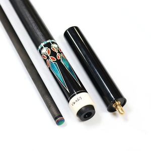 Siyah teknik 1/2 gerçek karbon Fiber kalite 58 "12.75mm profesyonel havuz bilardo bilardo ıstakası & uzatma grafit bilardo ıstakası - Product Image 4