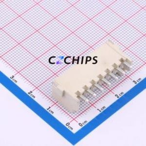 HCZZ0590-7 Wire-to-Board Pin Header SMD,P=3.96mm,Horizontal Mount Connector 1x7P 3.96mm Horizontal Mount VH - Product Image 2