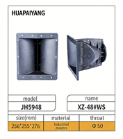 Unit Penggerak Tweeter JH5948 Tiga OEM Terbaik Cina, Speaker Horn Aluminium dengan Lampu LED RGB AUX 5.1, Daya Keluaran >800W