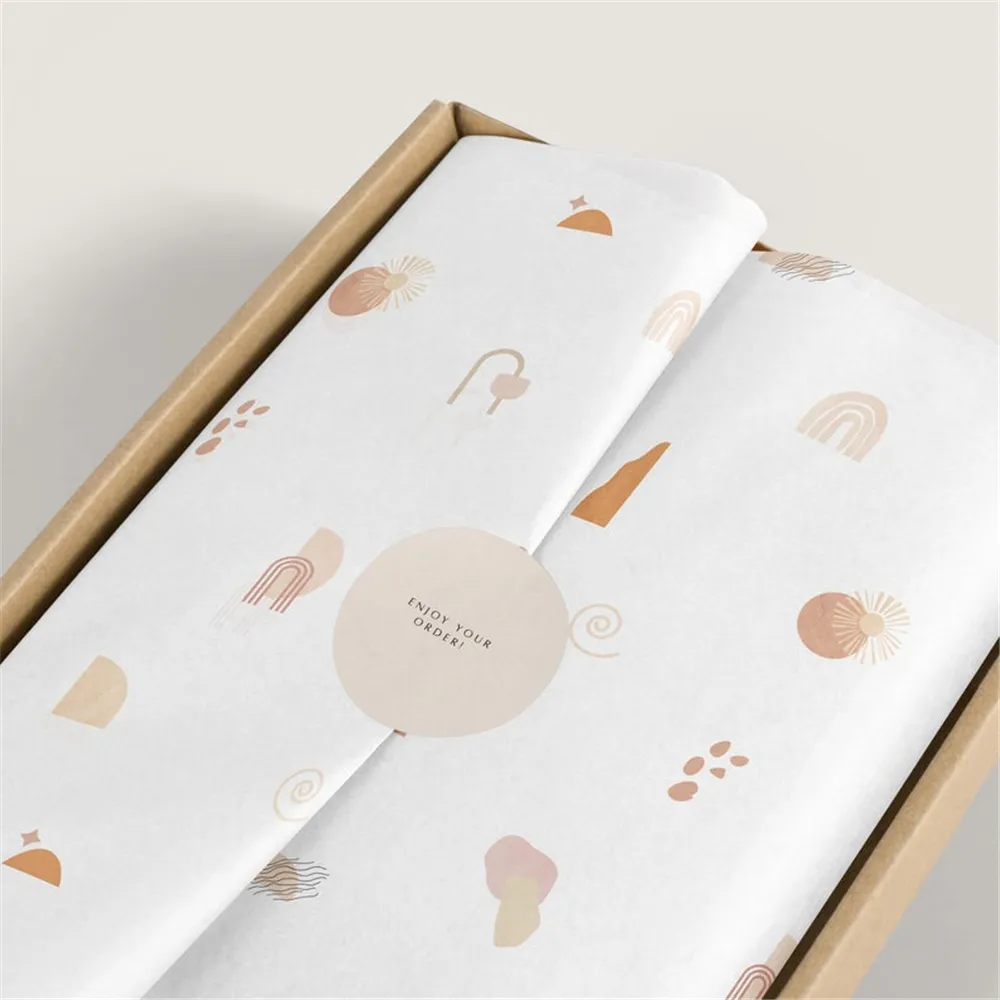 Papel tisú personalizado para envolver regalos, con logotipo de la empresa, para embalaje de ropa