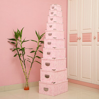 Nouvel arrivage : Kit de boîtes cadeaux en papier grain litchi, boîtes de rangement pour la maison avec poignées, ensemble de 10 boîtes cadeaux avec protection d'angle