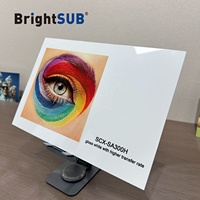 BrightSub SCX-SA300 Plaque métallique vierge pour sublimation par transfert thermique, revêtement métallique, 0,65 mm, pour impression photo, compatible Longstar Dye