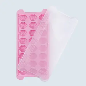 Wholesale Silicone Cat Claw Ice Grid Small Flower Making Home Speed Ice Box Easy Release Ice Mold Film Box Private Logo