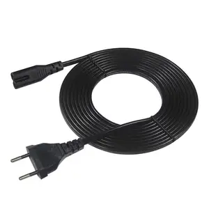 Eu Plug Electric Ac Extension Cord 320 Cables And Vde Schuko 3pin Pc Power Cable Iec C13 1.8M