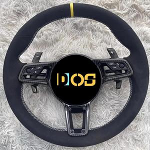 Volante Plano de Fibra de Carbono a <span class=keywords><strong>Precio</strong></span> de Fábrica para <span class=keywords><strong>Porsche</strong></span> Macan Panamera <span class=keywords><strong>Cayenne</strong></span> 911 718 991, Volante Personalizado - Product Image 4