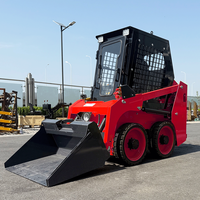 Mini Loader Diesel Spot Factory, Mini Backhoe Loader dengan Warna dan Logo yang Dapat Dikustomisasi, Kubota Skid Steer Loader