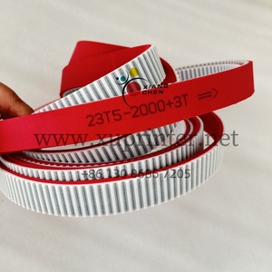 Courroie de distribution WD de qualité supérieure T5-2000-23 pour Muller Martini 3671.2391.4 Caoutchouc rouge 23T5/2000 23-T5-2000+3T - Product Image 4