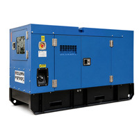 Générateur diesel de secours pour hôpital 25 kVA silencieux, triphasé 400 V, cabine insonorisée, prêt pour ATS