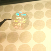 Étiquettes Laser 3D de sécurité hautement transparentes, autocollants holographiques originaux