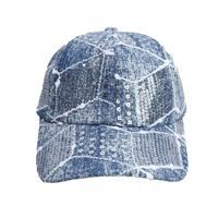 Casquette de baseball pour femme, imprimé numérique, PVC pailleté, respirante, décontractée, tendance, polyvalente, protection solaire, style tendance