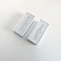 Boîtes en papier avec fenêtre transparente Coffrets cadeaux à glissière en PVC pour huile de vernis à ongles avec insert en mousse EVA Logo personnalisé