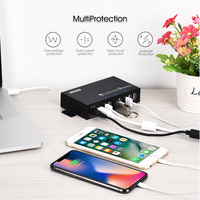 Station de charge USB de bureau 12V 3A 36W la plus vendue, concentrateur USB multi-ports pour téléphone Sipolar A-172