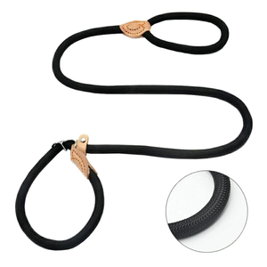 Integrated Pet P Chain Traction Rope <b>Dog</b> Leash Anti-Riot Nylon Hand-Stitched <b>Dog</b> <b>Collar</b> Thick <b>Dog</b> Training Leash - Product Image 6