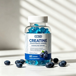 Gomitas de Creatina de Alta Potencia 6000mg, Fórmula de Monohidrato para Fuerza y Resistencia Muscular, Sabor a Arándano, 60 Gomitas - Product Image 1