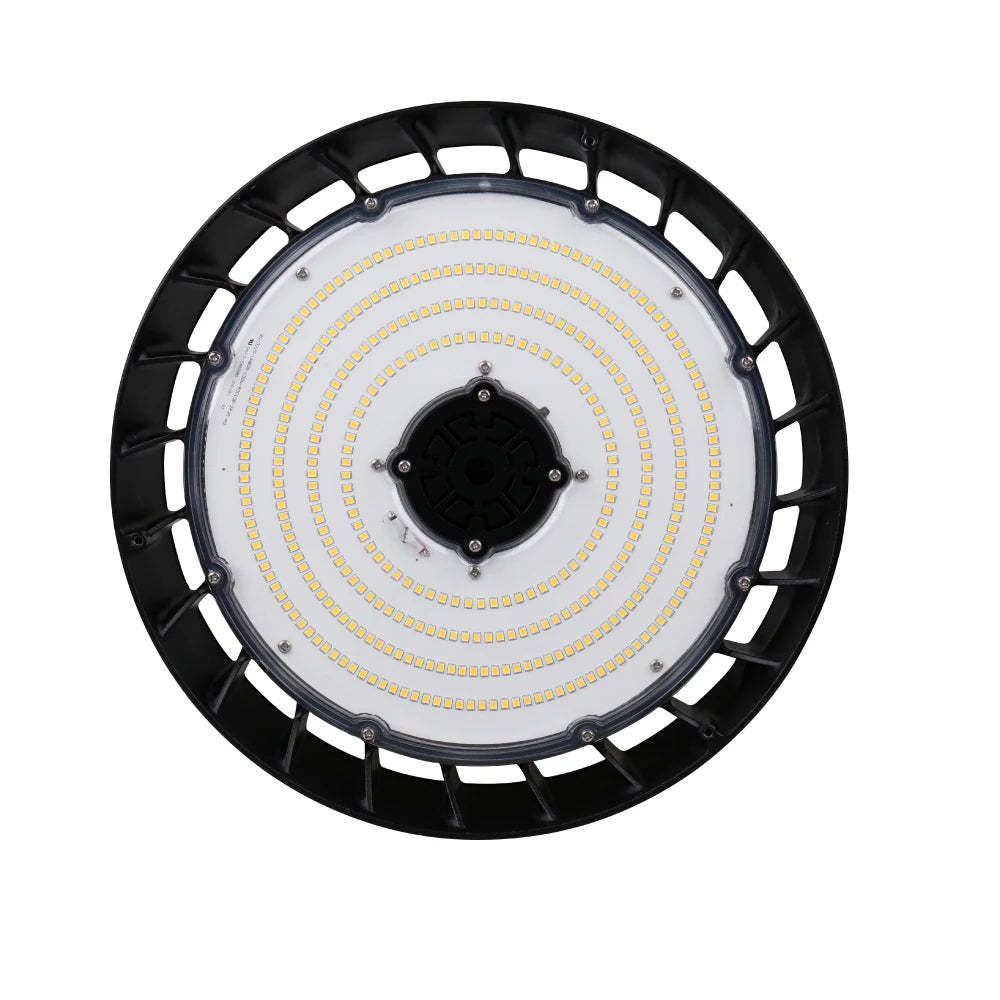 150W UFO for LED High Bay Light with Safety Rope USA Stock for UL DLC Certified 22500Lumens 5000K for Factories IP65 Rated