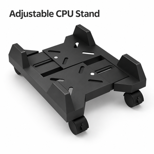 Support de CPU réglable pour ordinateur de bureau, support de châssis télescopique avec roues à frein pour usage domestique - Product Image 1