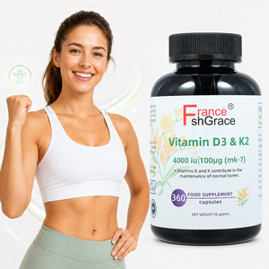 Cápsulas de Vitamina D3 y K2 Shecome con Ingredientes Personalizados, Favorecen la Salud Ósea, Suplemento Dietético de Vitamina D3 y K2 para Adultos - Product Image 3